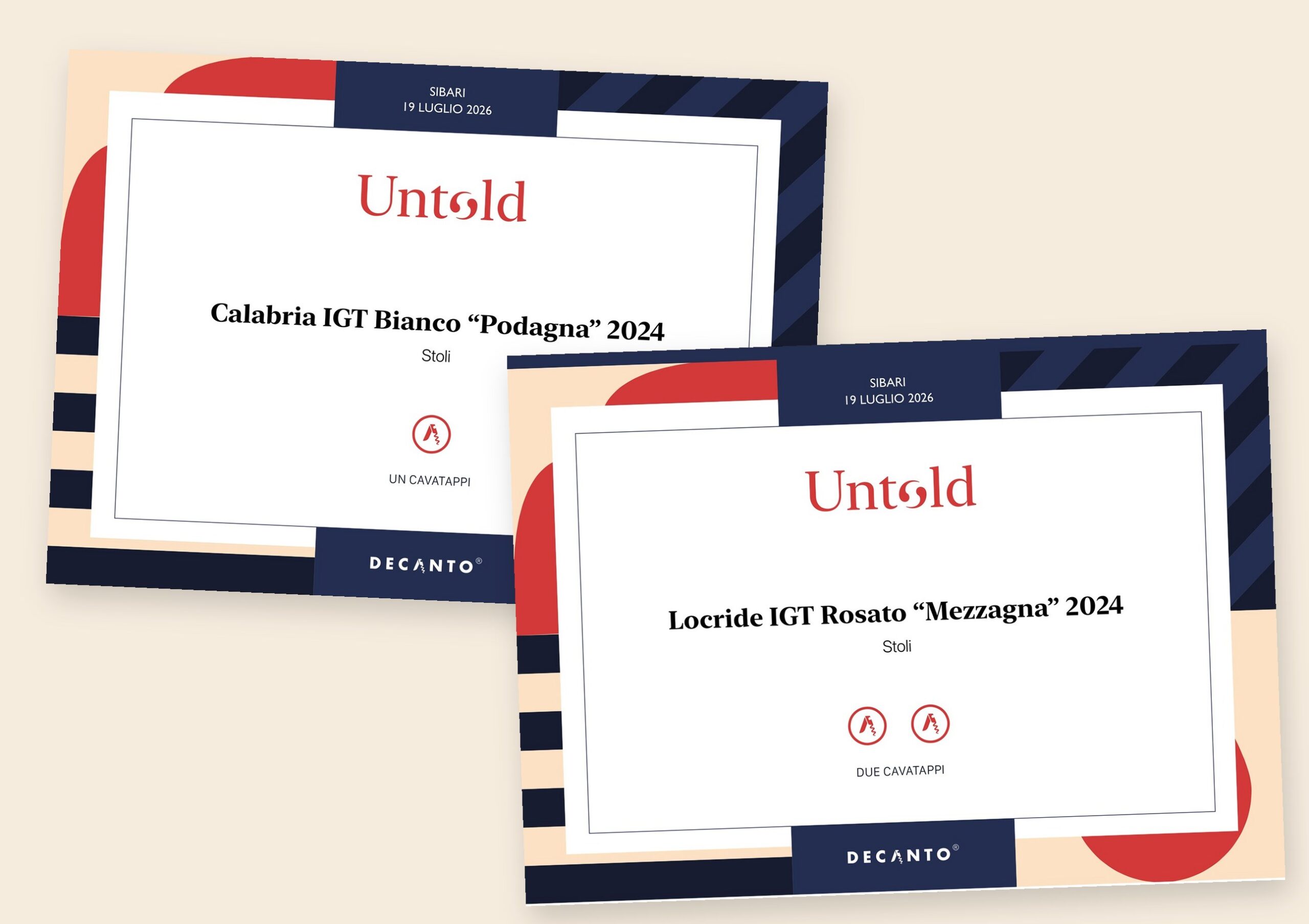 Untold di Decanto: Due Cavatappi a Mezzagna e Un Cavatappi a Podagna