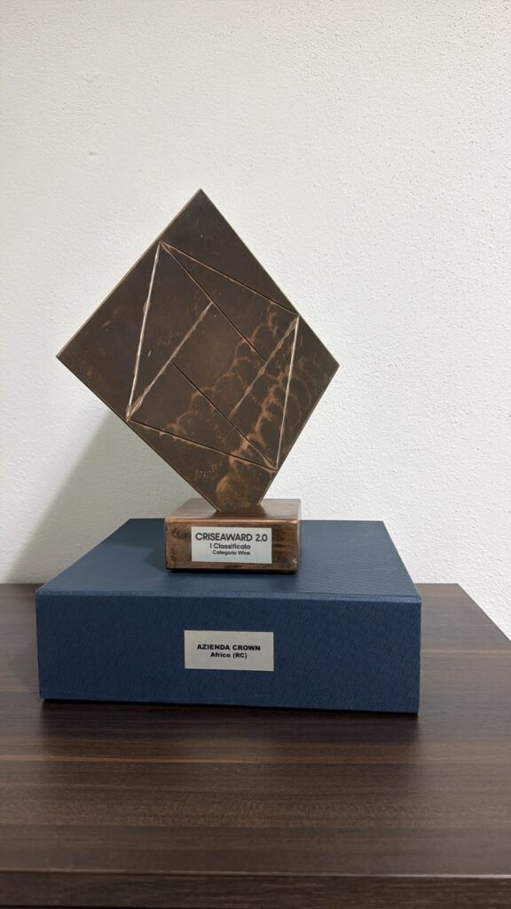 Trofeo CRISEAWARD 2.0, I Classificato Categoria Wine, Azienda Crown, Africo (RC)